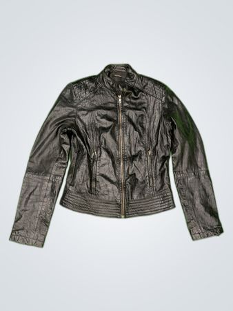 Xanaka Black Leather Jacket
