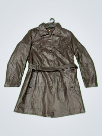 Brost Leather Trench Coat