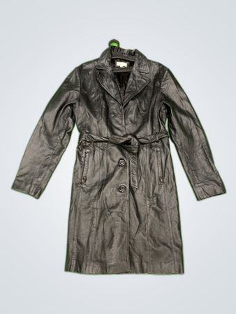 H&M Leather Belted Jacket