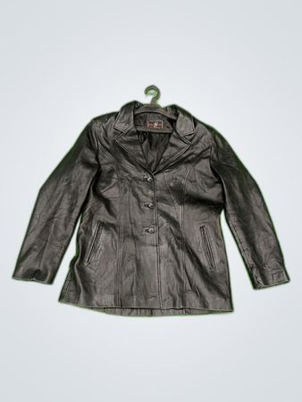 Iham Cuir Black Leather Jacket