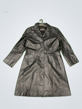River Woods Leather Coat