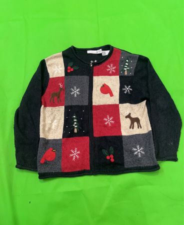 Holiday Patchwork Sweater