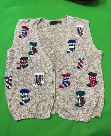 Charter Club Knitted Christmas Stocking Vest