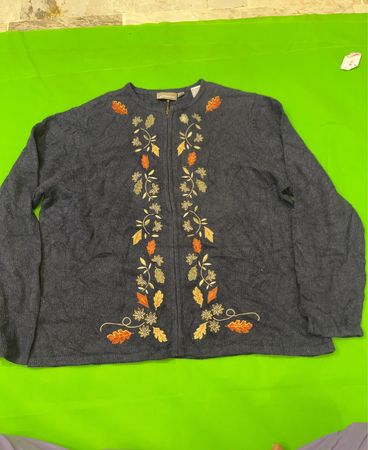 Croft & Barrow Embroidered Sweater