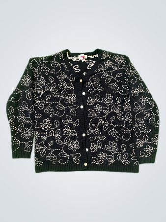 Talbots Floral Cardigan
