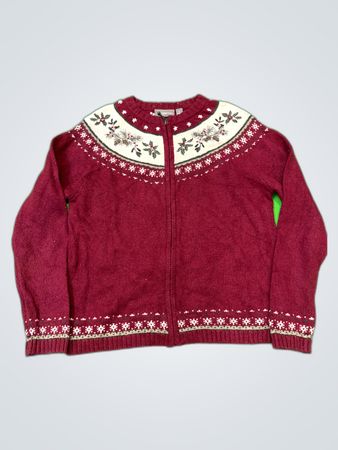 Croft & Barrow Red Knit Sweater