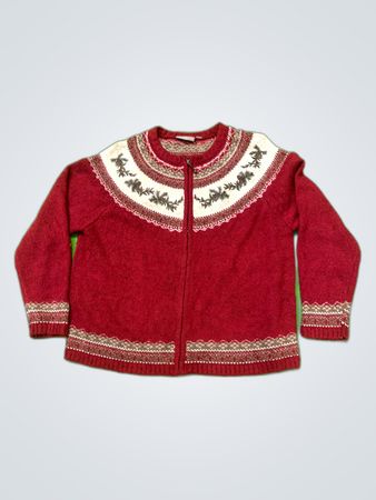 Croft & Barrow Red Knit Sweater