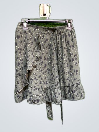 Green Floral Skirt