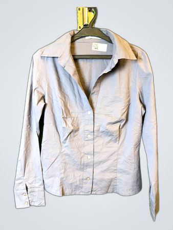Gray Button-Down Shirt