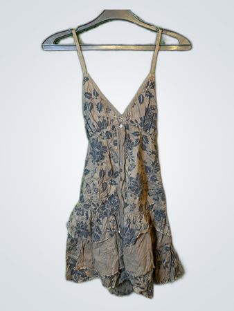 Brown Floral Romper