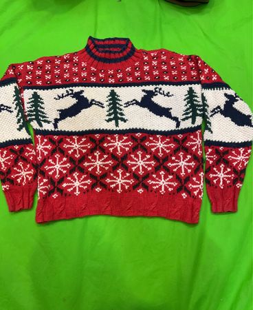 Handknit Christmas Sweater