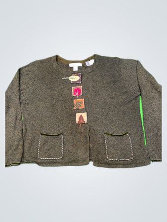 Rebecca Stone Brown Knit Sweater