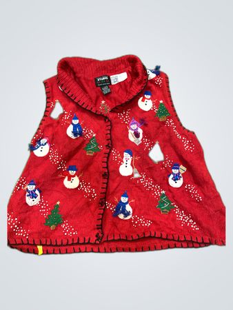 Studio Fa La La Christmas Snowman Vest