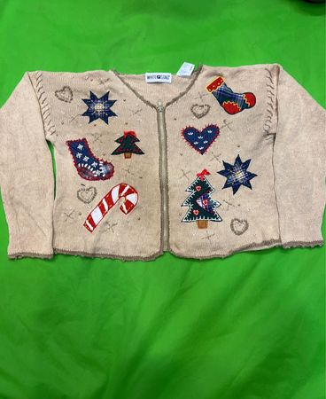 White Stag Christmas Sweater