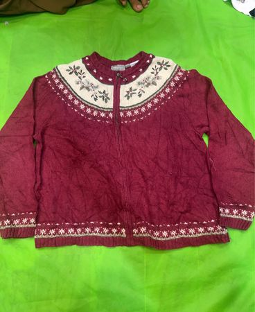 Croft & Barrow Red Christmas Sweater