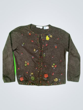 Dressbarn Floral Cardigan