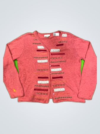 Christopher & Banks Pink Knit Cardigan