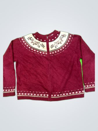Croft & Barrow Red Christmas Sweater