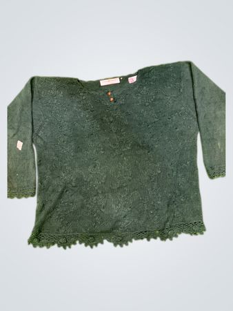 Maggie Lawrence Collection Green Knit Top