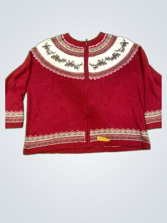 Croft & Barrow Woman's Red Knit Sweater
