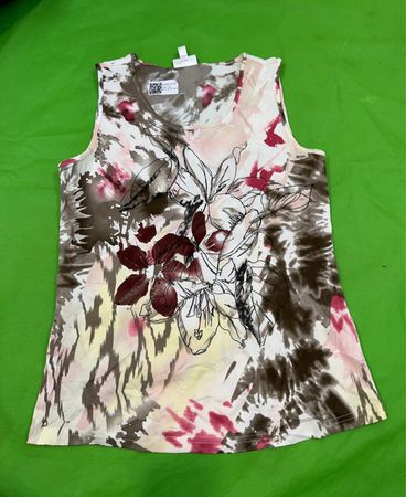 Tie-Dye Floral Tank Top