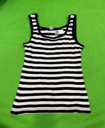 Black and White Striped Tank Top Dress