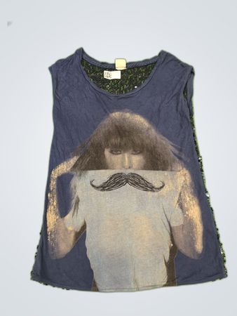 OBJECT Sleeveless Top with Sequins