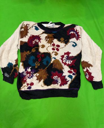 Floral Knit Sweater