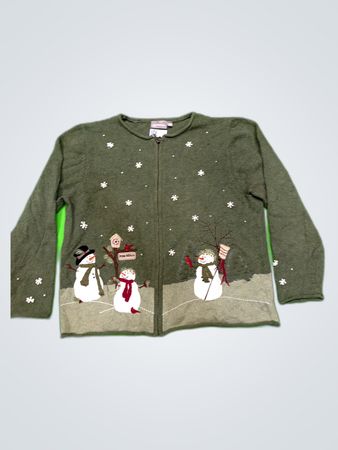 Croft & Barrow Woman's Snowman Sweater