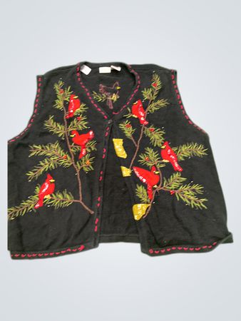 Cardinal Embroidered Vest