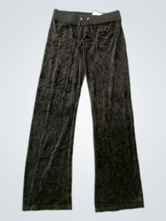 Juicy Couture Black Velour Sweatpants