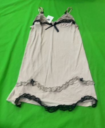 Pink Lace Trim Chemise