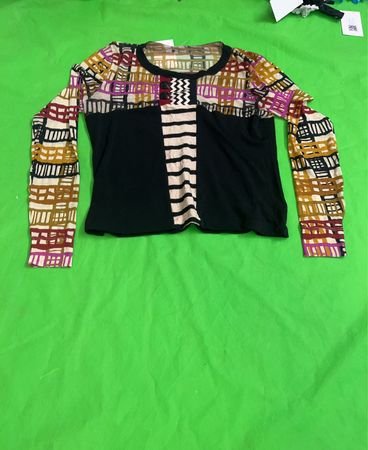 Long Sleeve Patterned Top