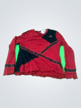 Françoise Patchwork Long-Sleeve Blouse