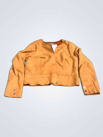 Reatto Bene Paris Yellow Cropped Jacket