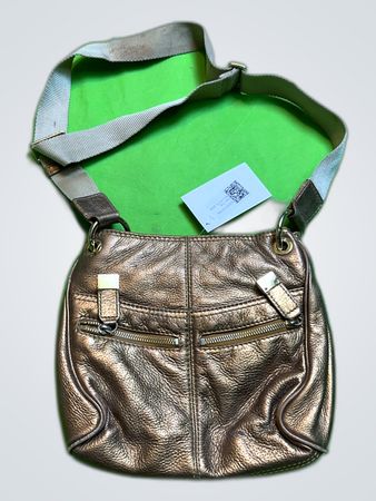 Michael Kors Metallic Leather Shoulder Bag