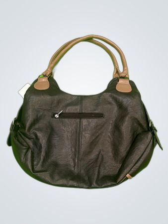 Unbranded Black Faux Leather Hobo Bag