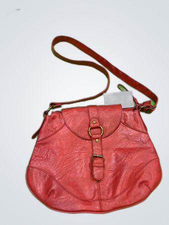 Red Leather Shoulder Bag