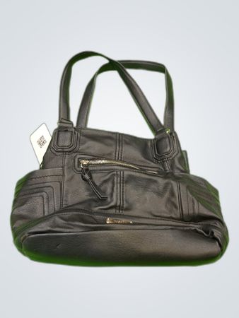 Rosetti Black Leather Handbag