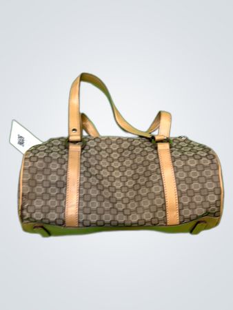 Nine West Brown Geometric Small Handbag
