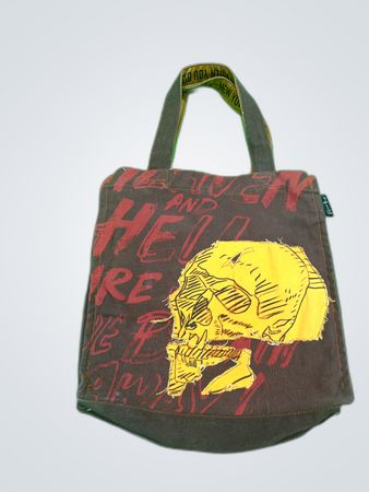 Tote Bag with Skull Design