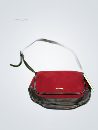 Jennifer Moore Red and Black Crossbody Bag