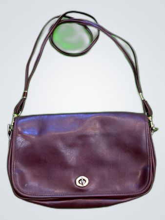 Empire Orr Burgundy Leather Shoulder Bag