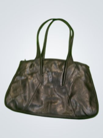 Black Leather Tote Bag