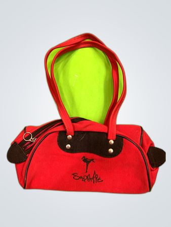 Sabine Red Corduroy Small Handbag