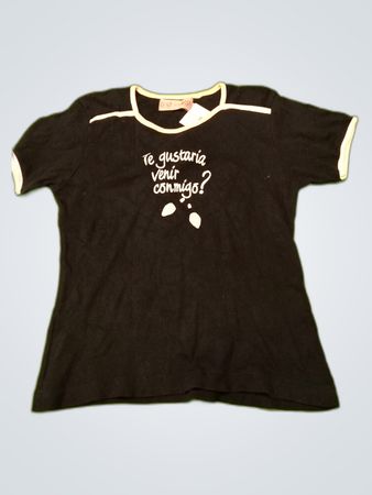 Rosa da Mazzare Black Printed T-Shirt