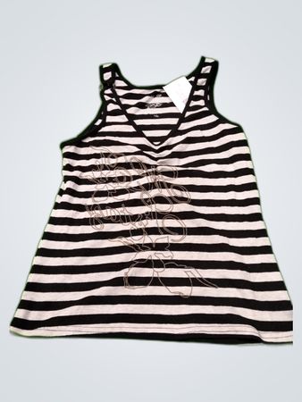 Sunny Lemon Striped V-Neck Tank Top