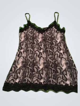 Tezenis Lace Trim Snake Print Camisole
