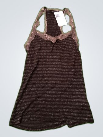 Motivi Striped Lace Trim Camisole