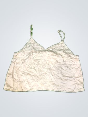 White Lace Trim Camisole Top